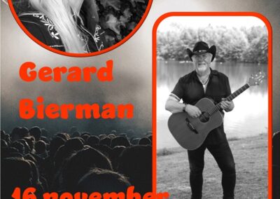 16 november 2024 Countryavond met Gerard Bierman en Anna Mc Rose