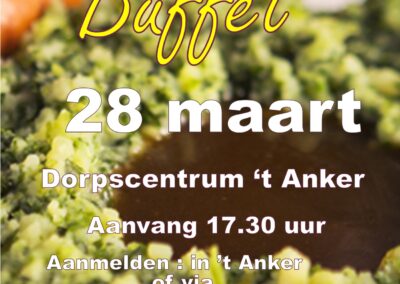 28 maart 2026 Stamppottenbuffet